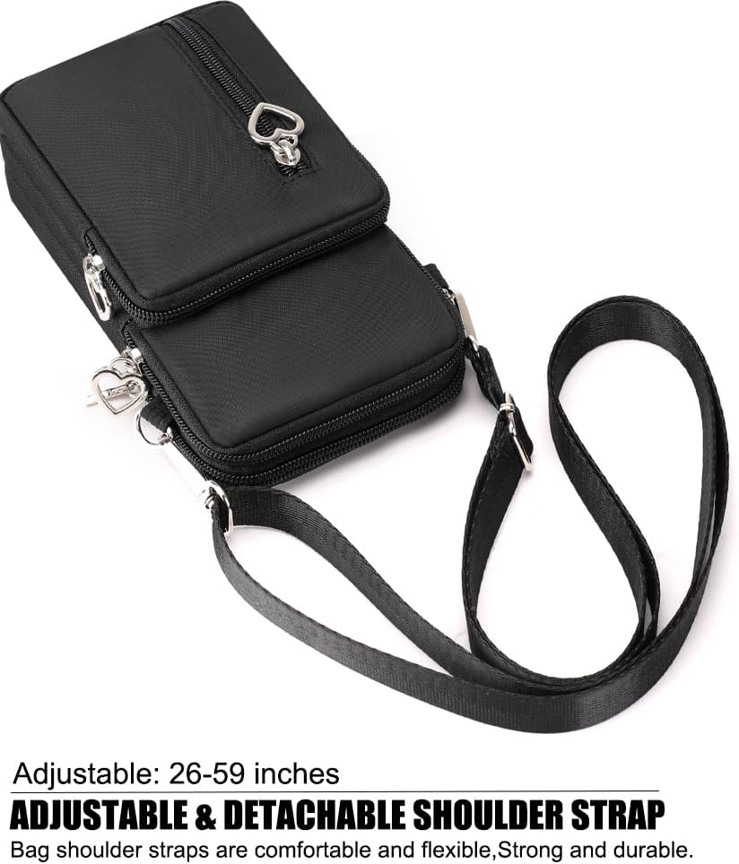 Thumbnail 3 de DuoLmi waterproof crossbody phone pouch bag for women (nylon wrist bag for iPhone & Samsung)