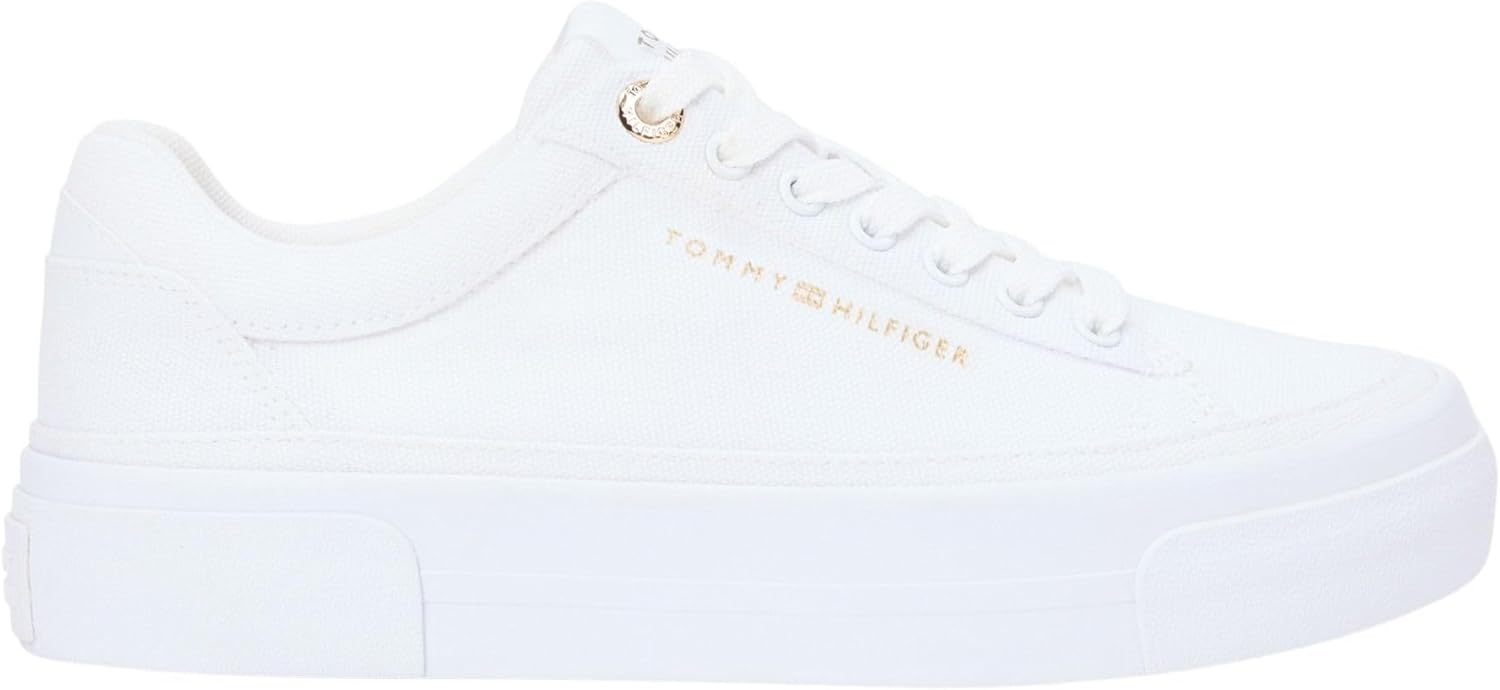 Thumbnail 5 de Tommy Hilfiger TH Foxing Platform Canvas Fw0fw09480, Basso Top Donna