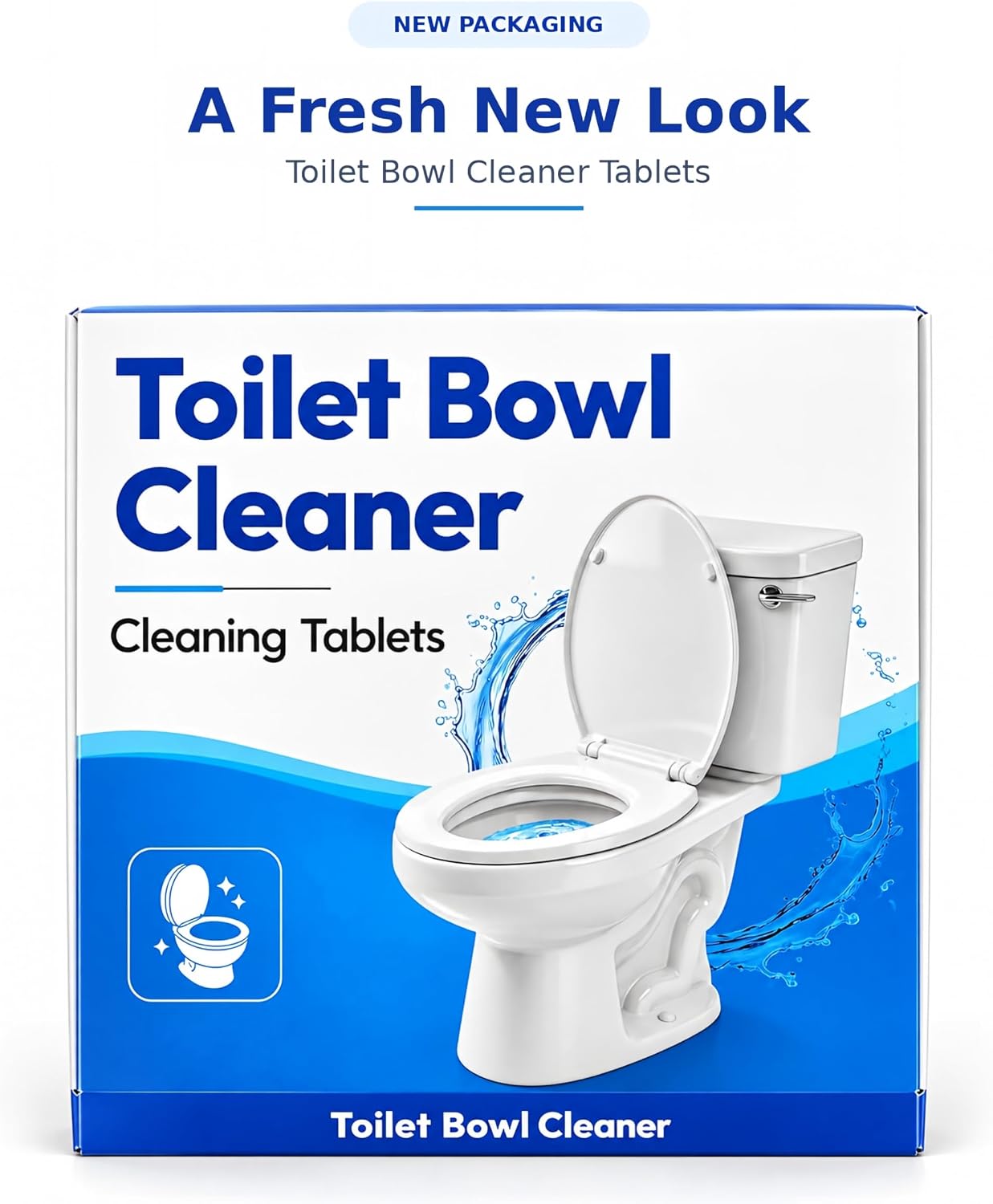 Detalle de LACRTOPE Toilet Bowl Cleaner Tablets, 15-Pack, Automatic Tank Cleaning, Lemon Scent