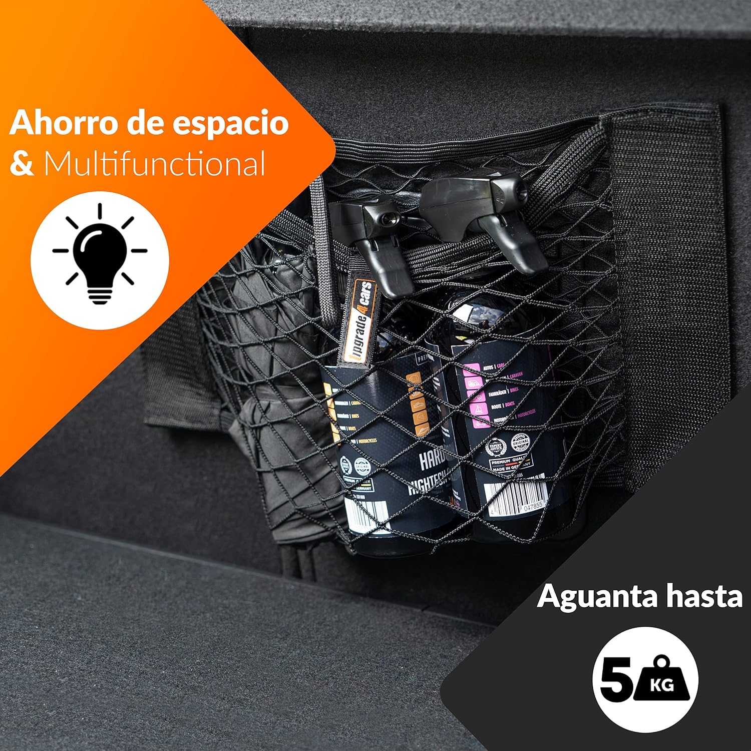 Detalle 2 de Upgrade4cars Red de maletero 40 x 25 cm