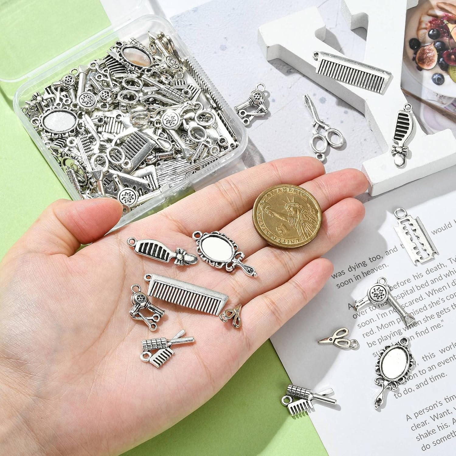 Thumbnail 2 de LiQunSweet Hair Charms, 100 Pieces