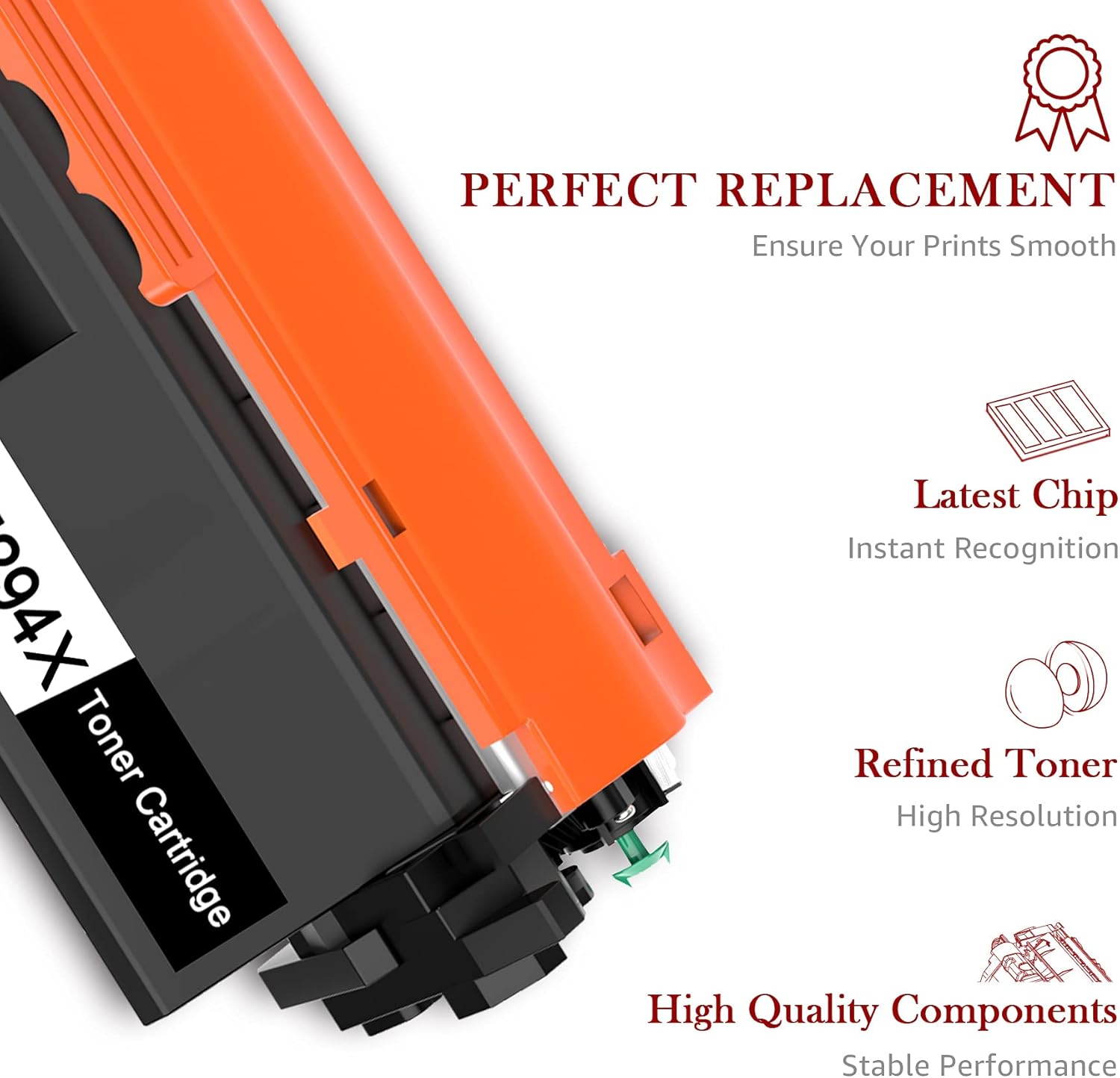 Thumbnail 5 de Toner Kingdom CF294X – Cartucce Toner Nero compatibili (2x CF294X) per HP LaserJet Pro M118/M148
