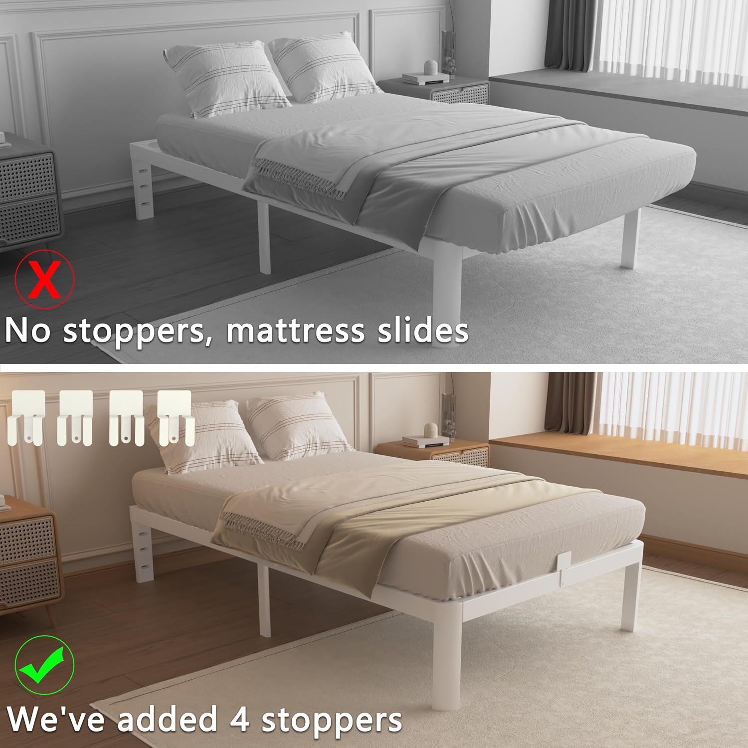 Thumbnail 3 de VQO Twin Bed Frame 16-inch