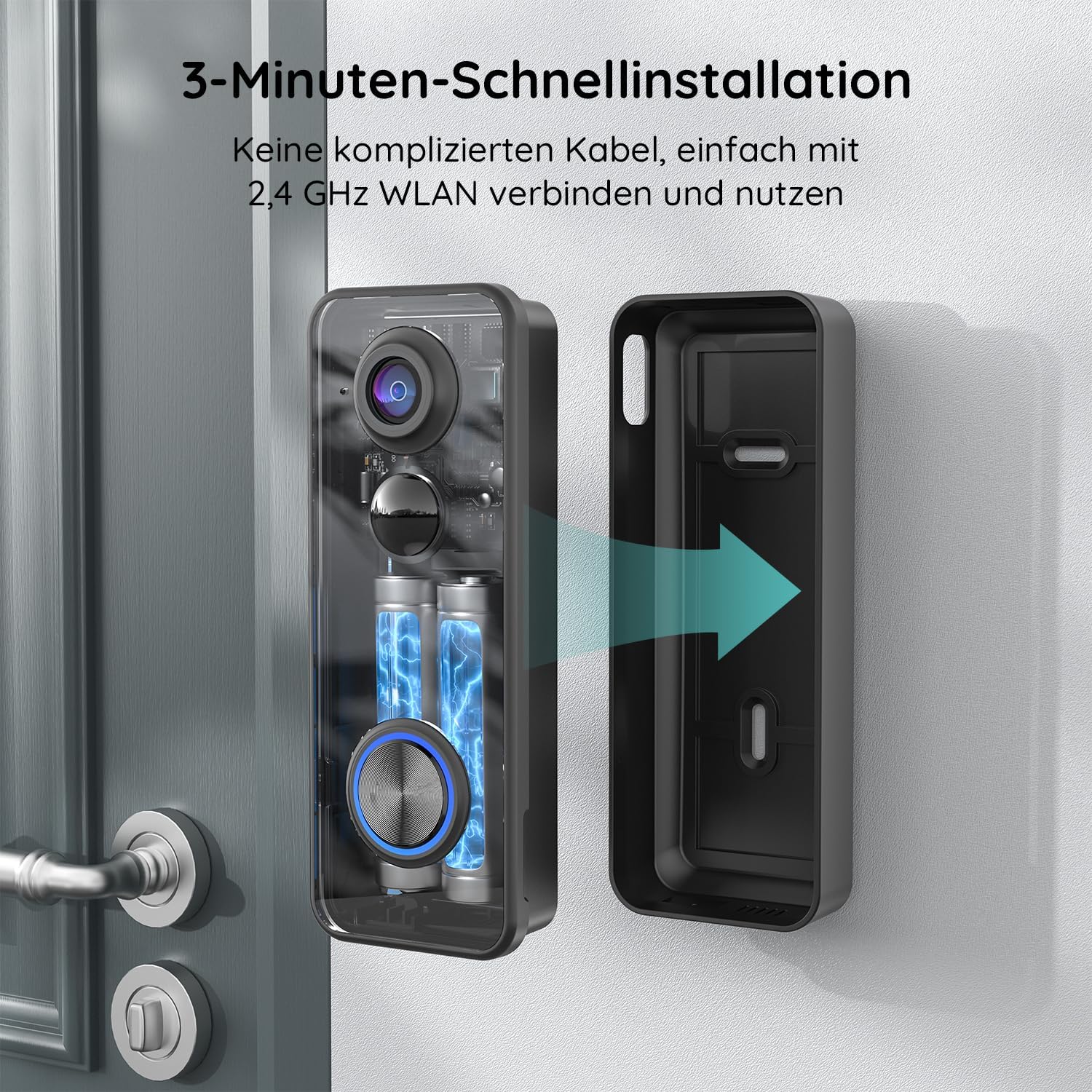 Thumbnail 6 de BOIFUN 2K WLAN Video Türklingel 180°