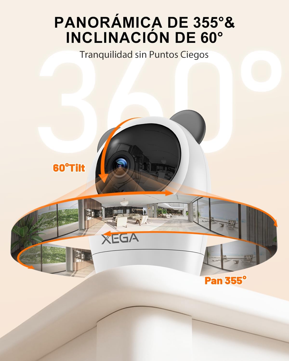 Thumbnail 2 de Xega 4G Cámara Vigilancia Interior 2K