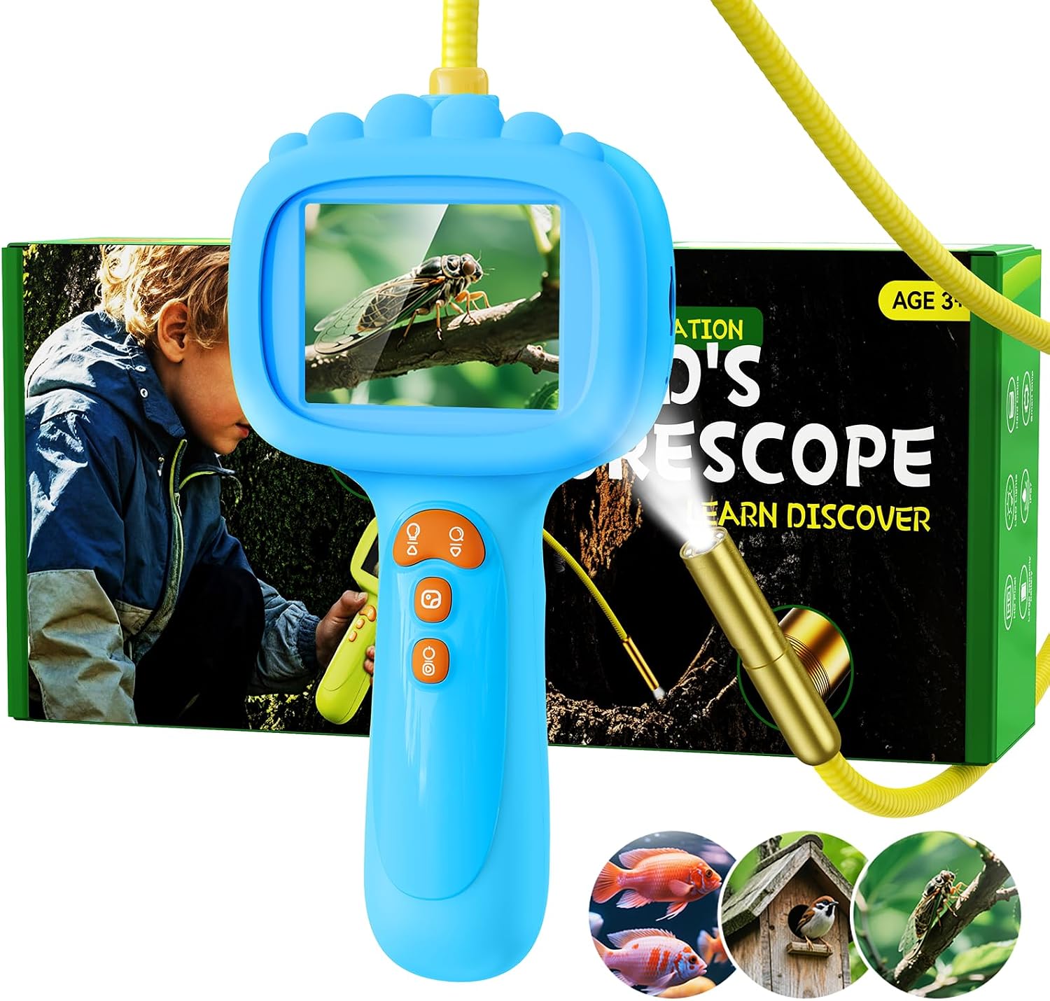 Detalle de Ashfly Endoskopkamera Kinder 1080P Blau