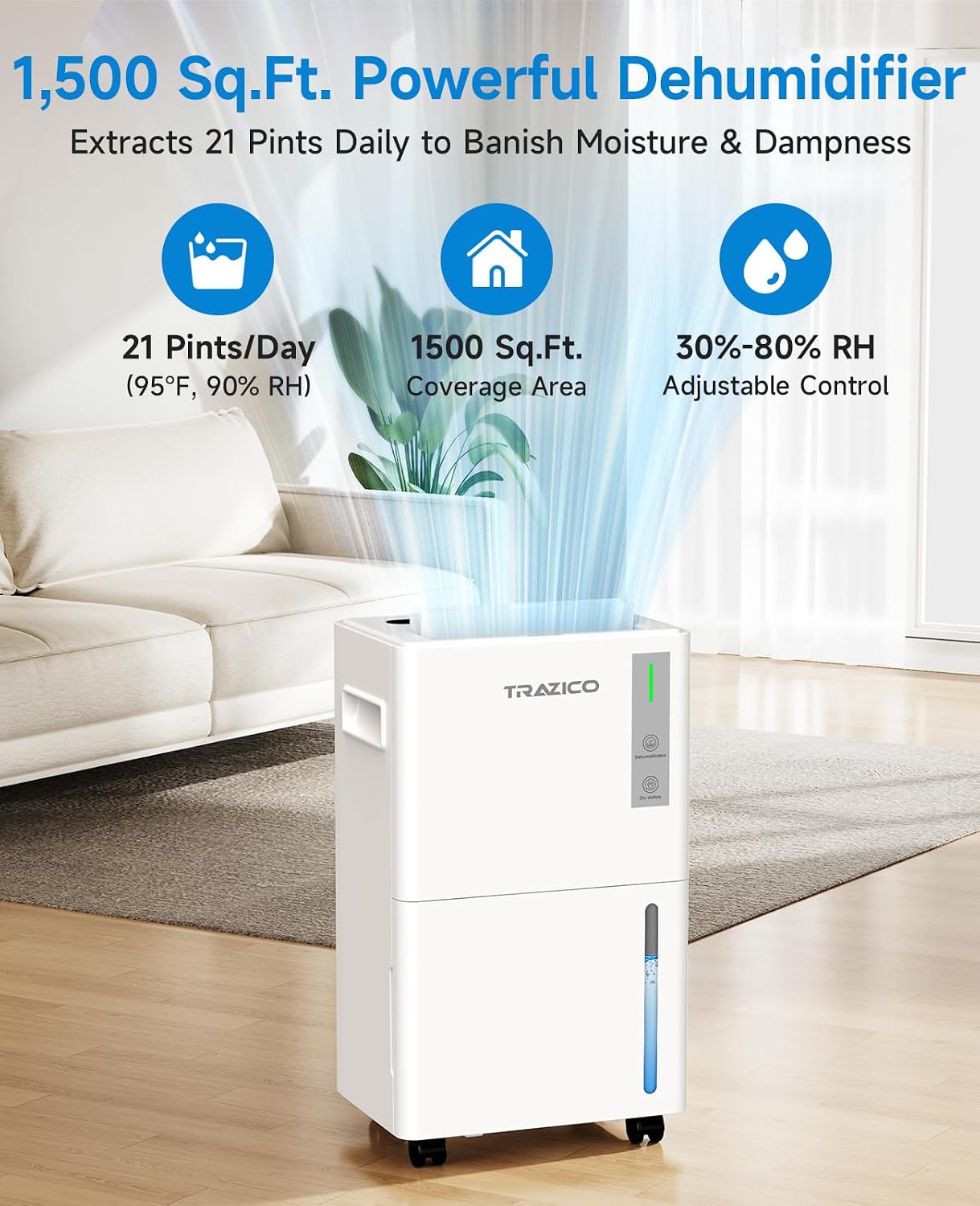 Detalle de Trazico 21-pint Dehumidifier