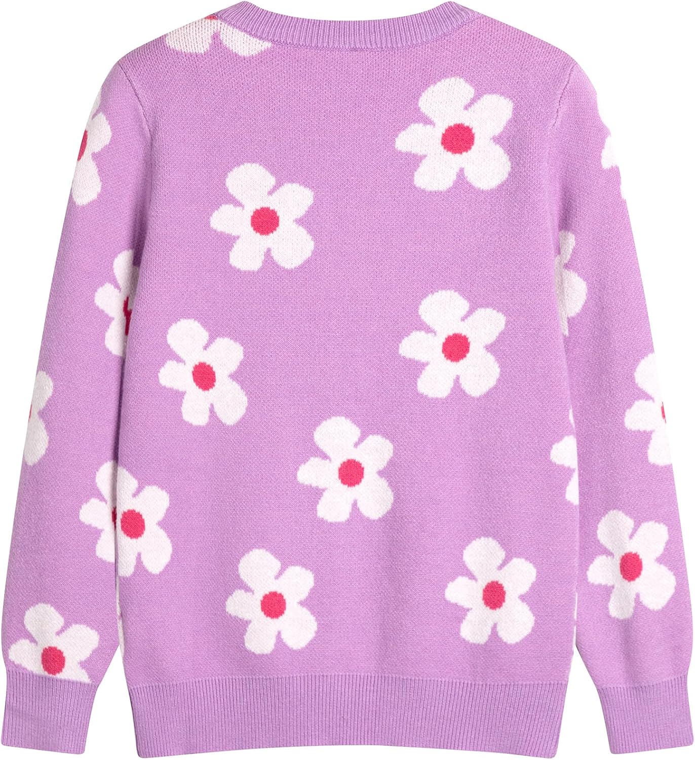 Detalle 2 de HOZIY Girls’ Knit Cardigan Sweater, Long Sleeve, Button-Front, Two Pockets