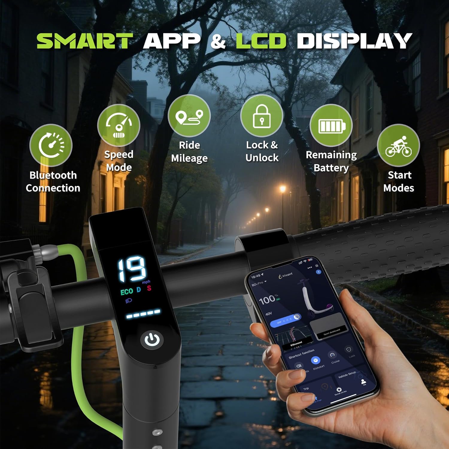 Thumbnail 5 de WERHY H5 Electric Scooter, 350W Motor, 8.5-Inch Tires, Folding Design