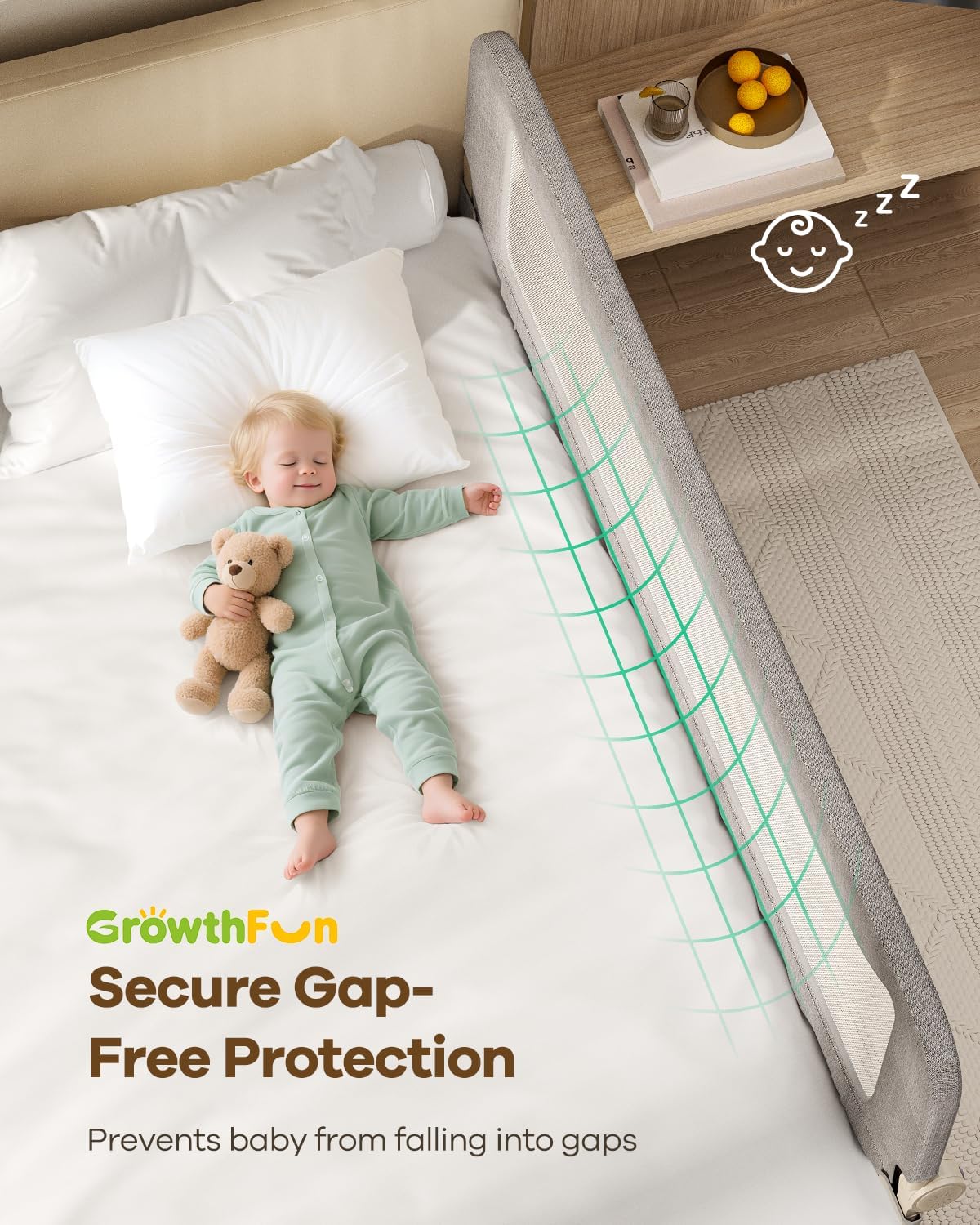 Thumbnail 2 de Foldable Bed Rail 71in for Toddlers