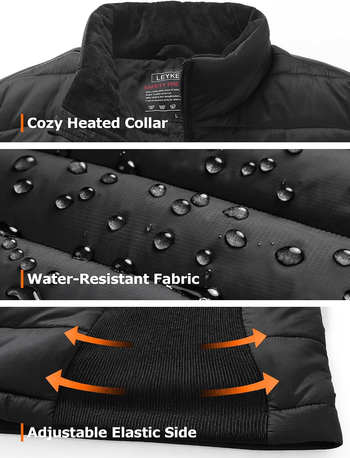 Thumbnail 5 de LEYKEURA Men's Heated Vest with 9 Heating Zones and 16,000mAh Battery
