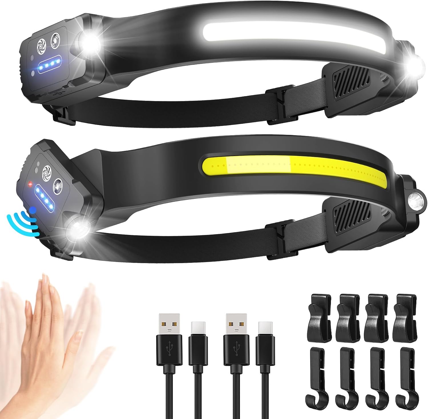 Detalle de Head Torch Rechargeable 2-pack, 28H runtime ๐ฆ