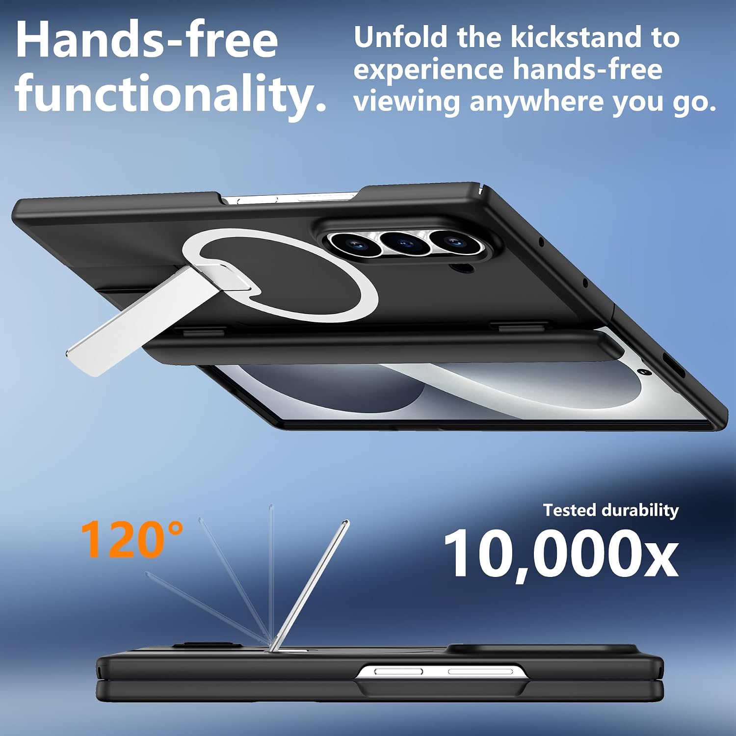 Thumbnail 6 de MOZOTER Galaxy Z Fold 8 Ultra Case with Kickstand, Screen Protector & MagSafe