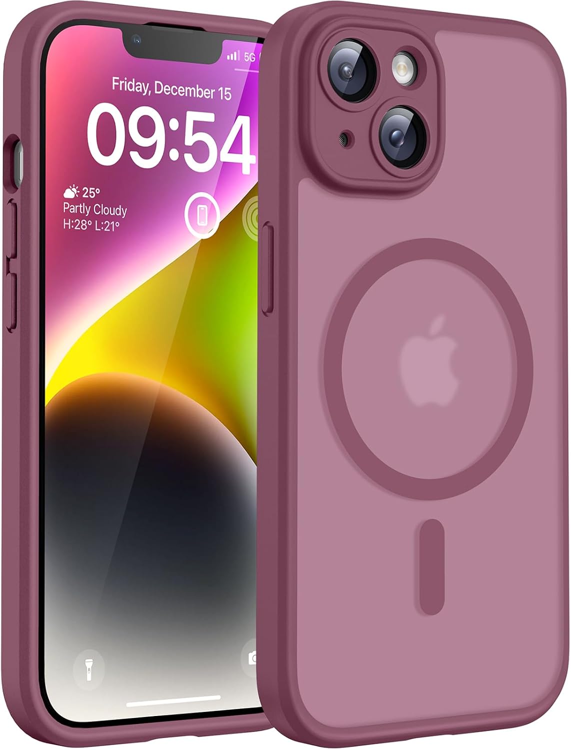 Detalle de TOCOL Cover magnetica per iPhone 14 da 6,1 pollici con protezione fotocamera e compatibilità MagSafe