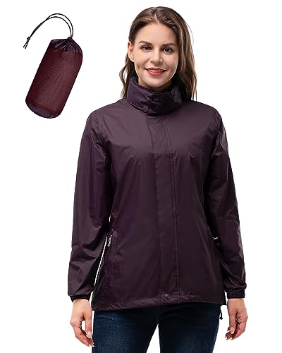Detalle de 33,000ft Damen Regenjacke – wasserdicht, faltbar & atmungsaktiv