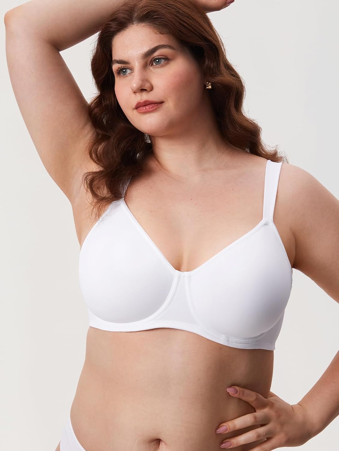 Detalle de DELIMIRA Femme soutien-gorge minimiseur grande taille à armatures et maintien, avec maintien tasse lisse