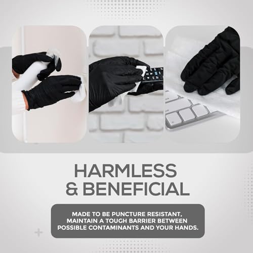 Thumbnail 7 de PRAIMA Black Nitrile Disposable Gloves – Large, Pack of 200 (Latex-Free, Powder-Free)