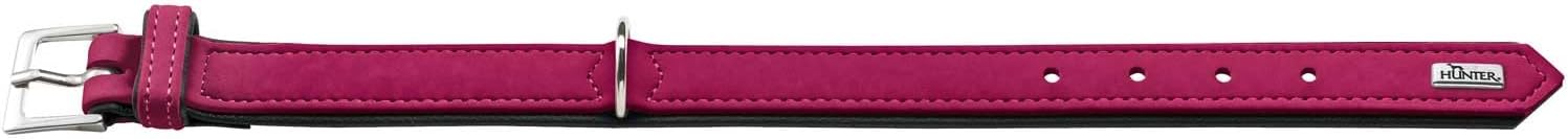 Detalle de HUNTER Softie Hundehalsband – Nubukoptik aus Kunstleder, Made in Germany, Größe 55