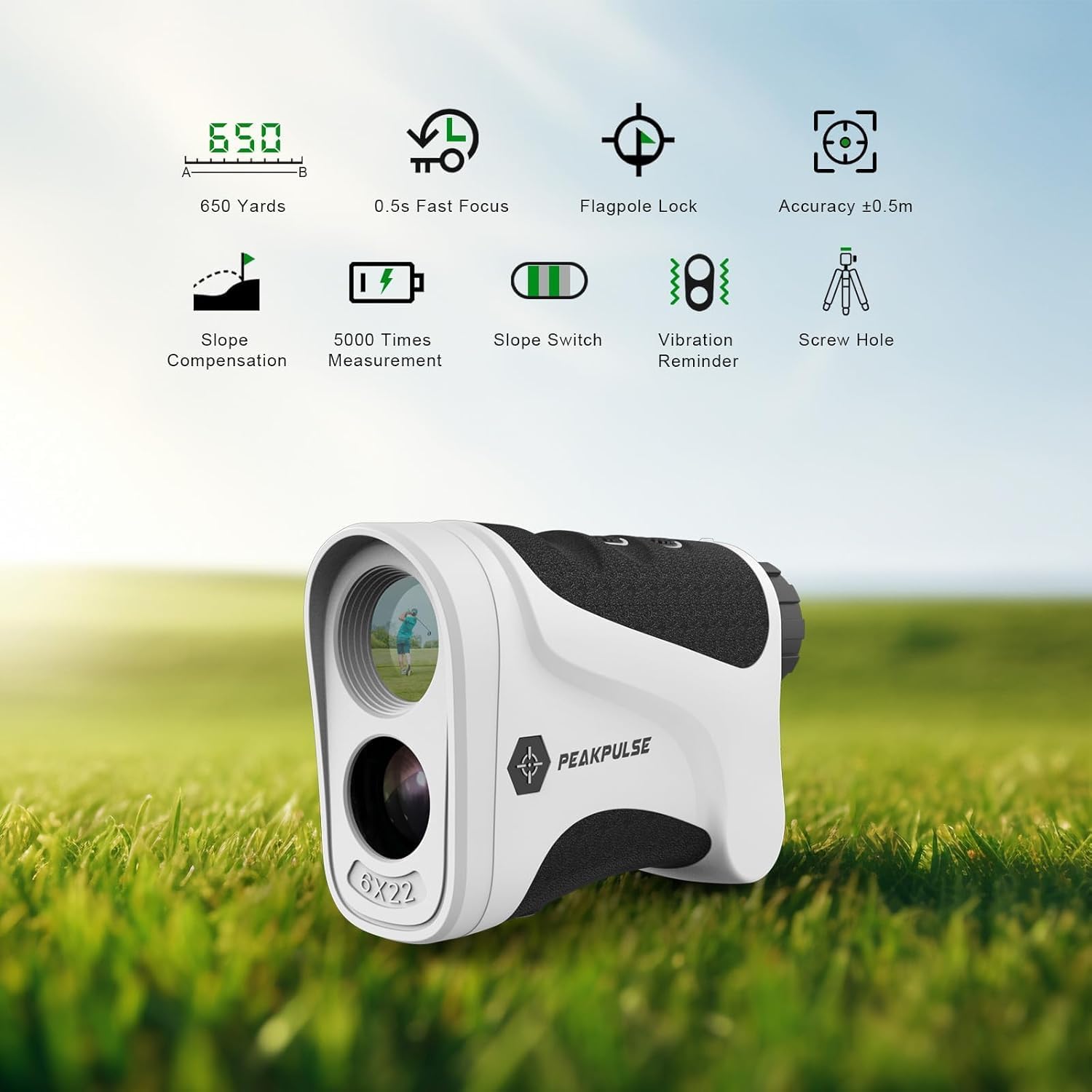 Thumbnail 1 de PeakPulse Rangefinder 656 Yards 6x