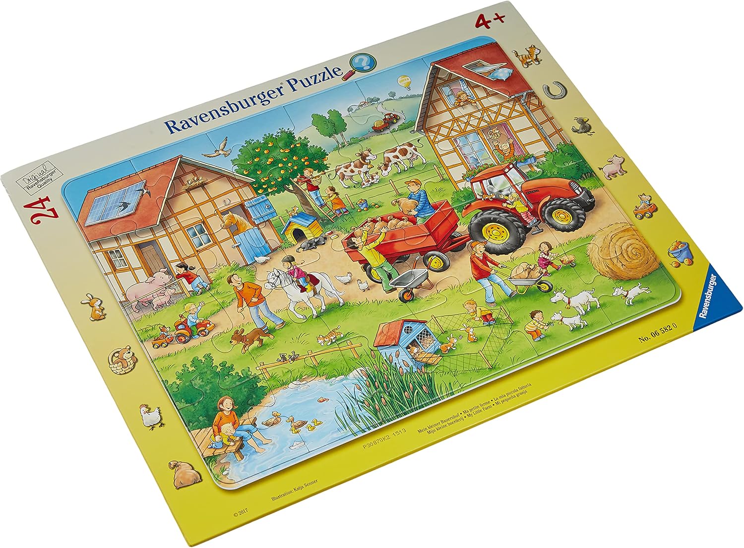 Detalle 2 de Ravensburger Kinderpuzzle 06582 „Mein kleiner Bauernhof“ – Rahmenpuzzle mit 24 Teilen ab 4 Jahren