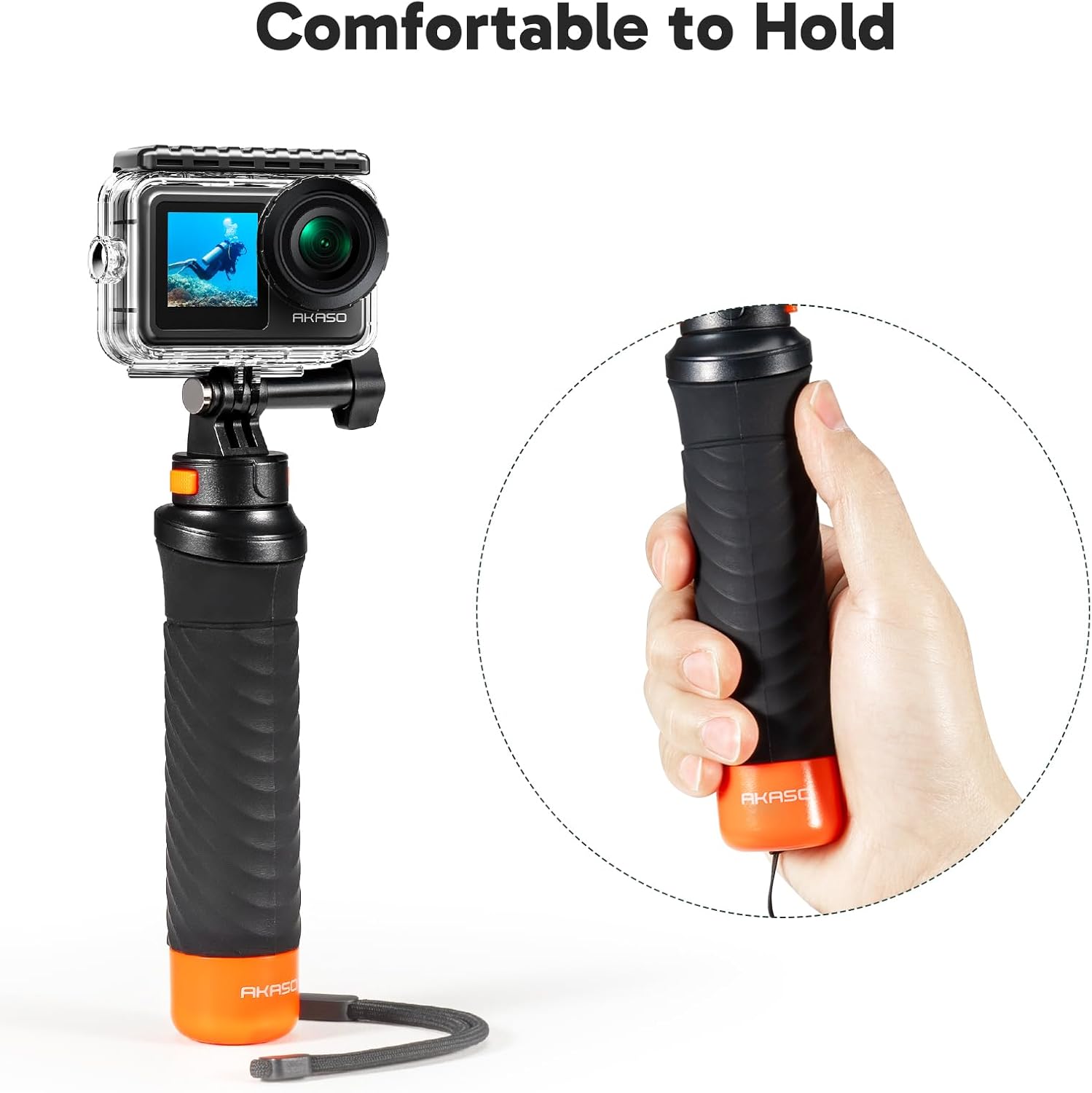Thumbnail 4 de AKASO Brave 7 LE Action Camera Bundle with Floating Hand Grip: 4K EIS, Dual Screens and Waterproof Housing
