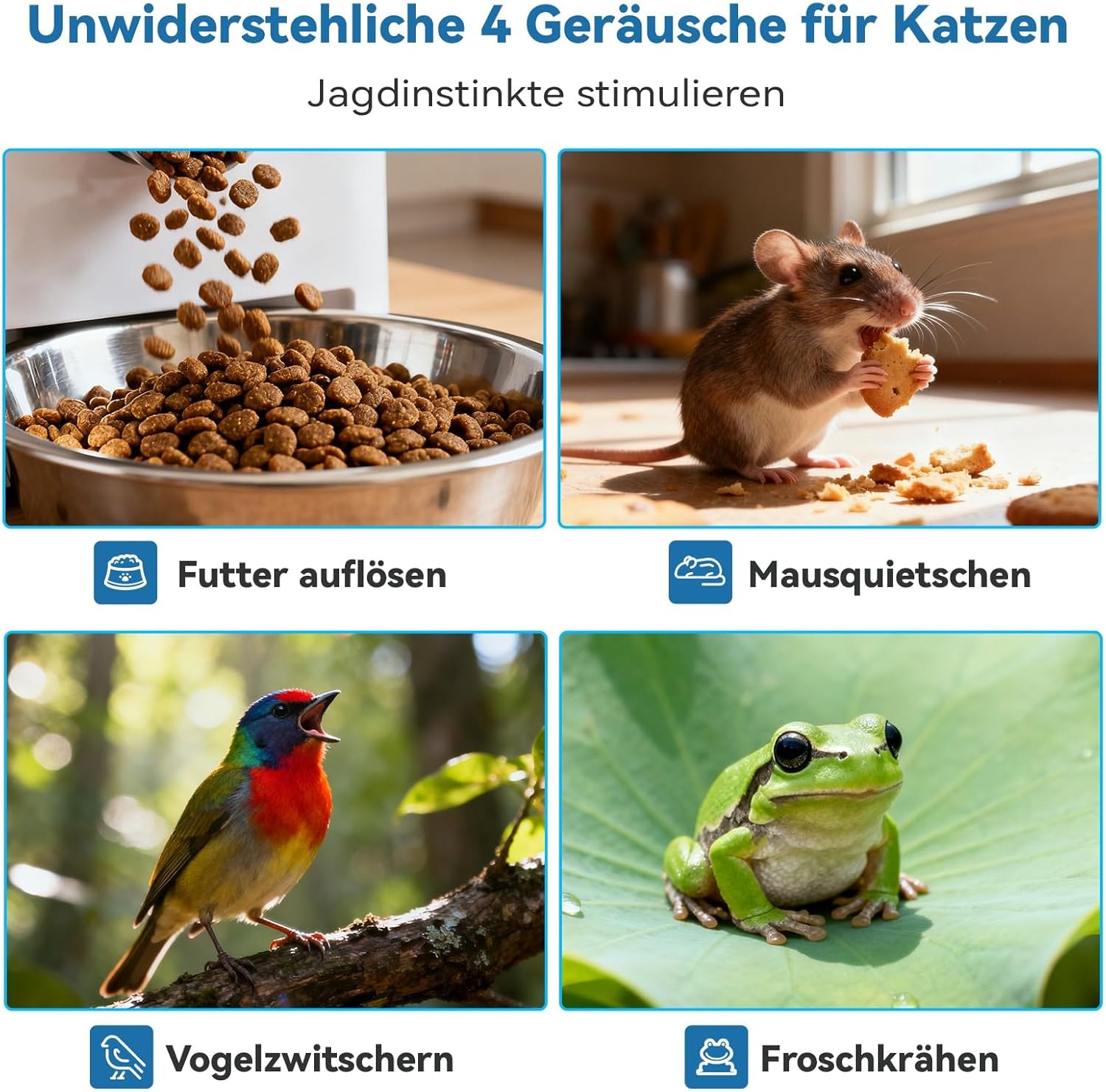 Thumbnail 6 de Zeepet Katzenspielzeug für drinnen – interaktiver Katzenspielball mit Labyrinthmatte, 7 Löcher und Federschwanz