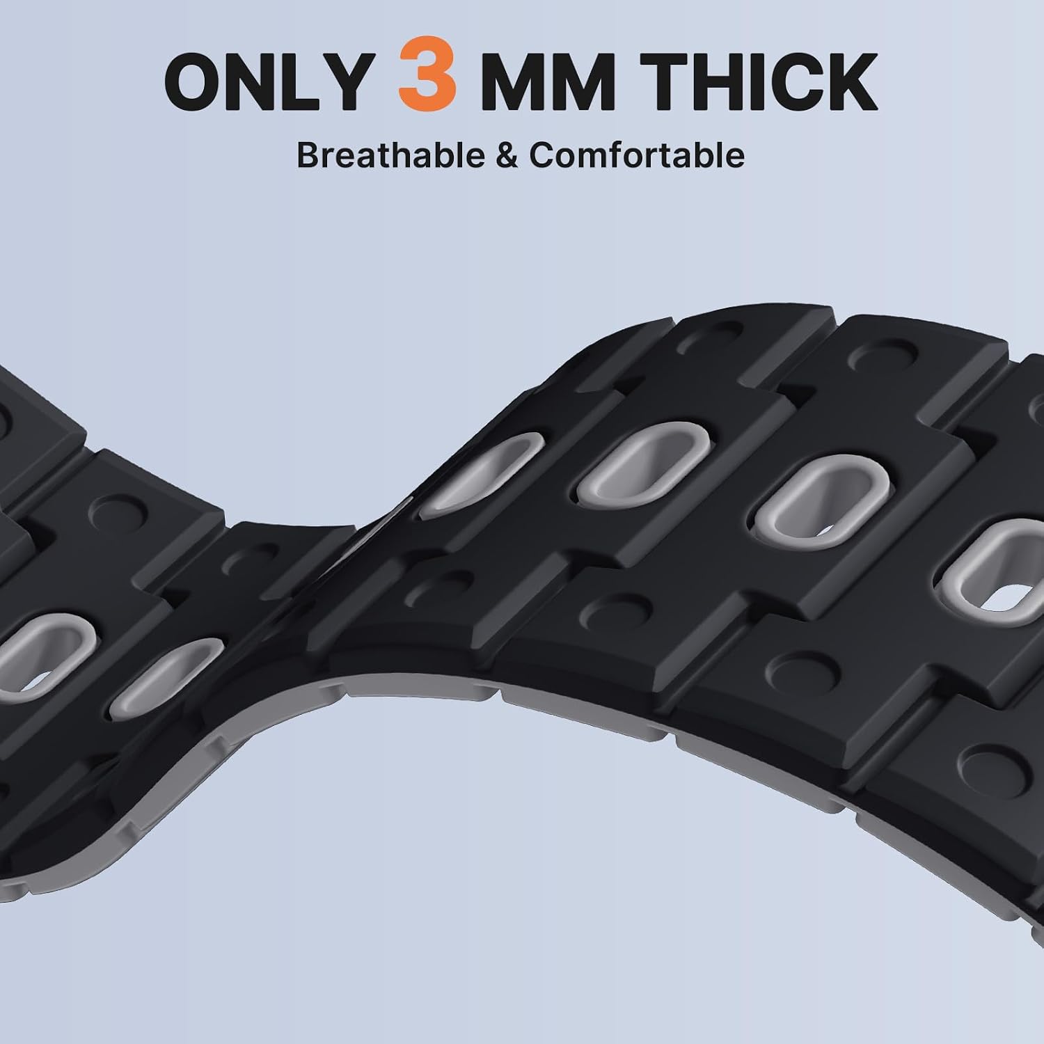 Detalle de Bandletic 22mm Magnetic Silicone Watch Strap for Garmin, Samsung and More