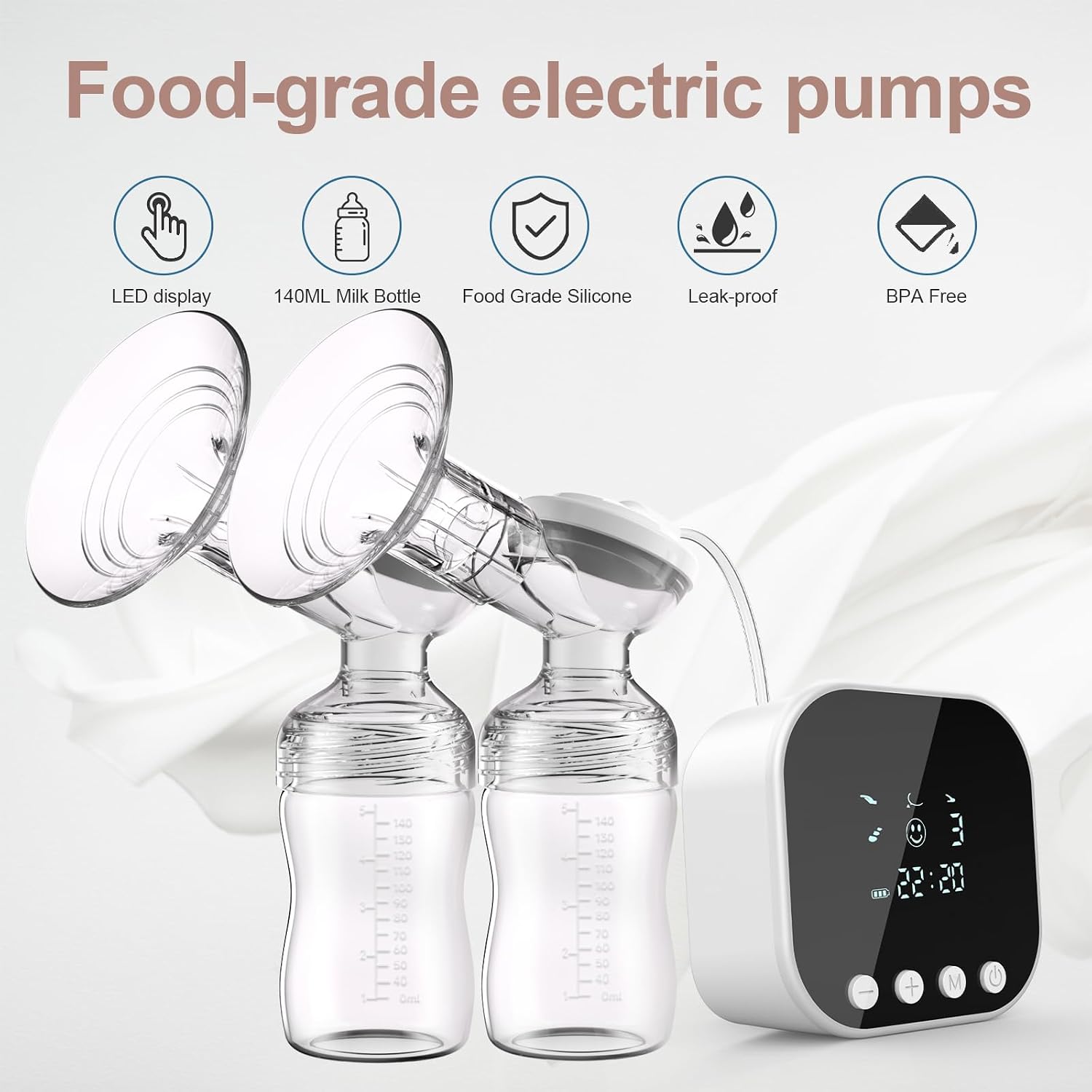 Thumbnail 1 de Lulia Elektrische Milchpumpe – 4 Modi, 9 Stufen, 2500mAh Akku, leise und BPA-frei
