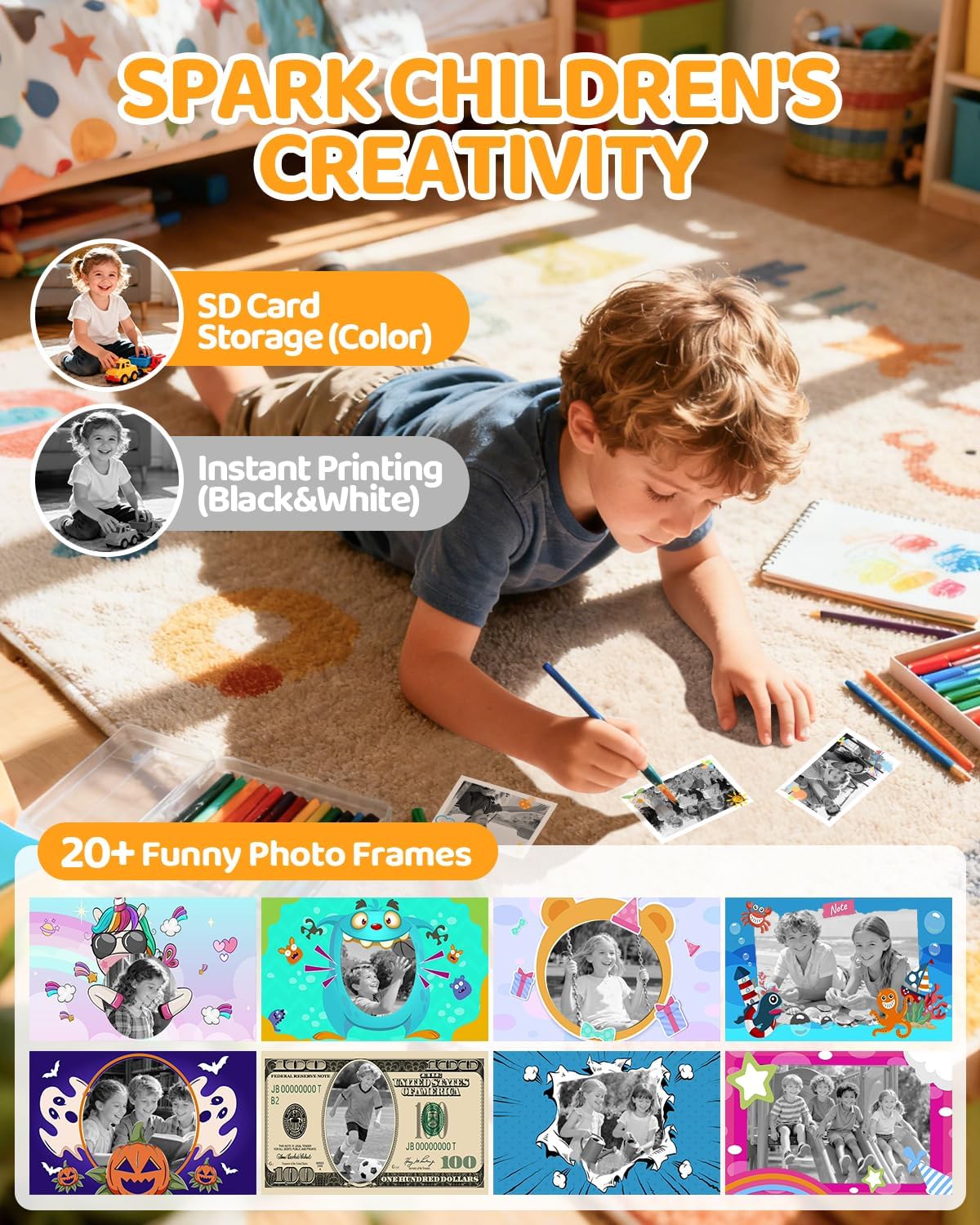 Detalle 2 de CalineGam Kinderkamera Sofortbildkamera 32 GB