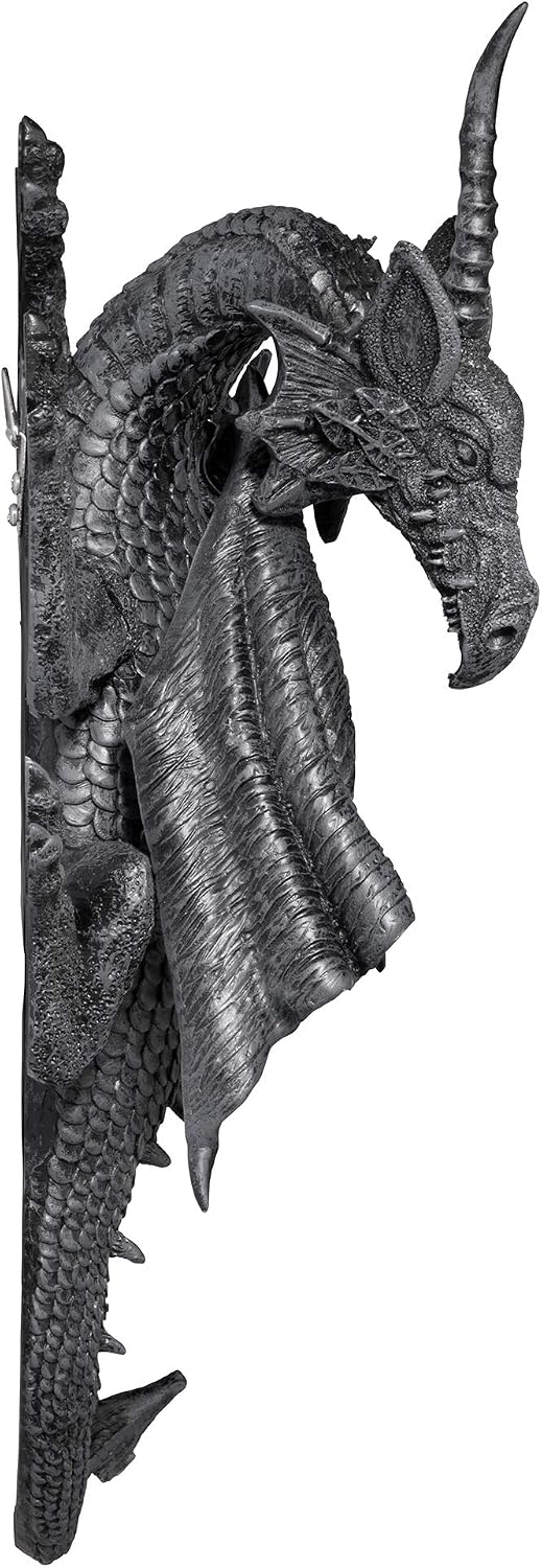 Thumbnail 6 de Design Toscano PD1376 – wisząca rzeźba smoka Devonshire, szary kamień, 33 cm