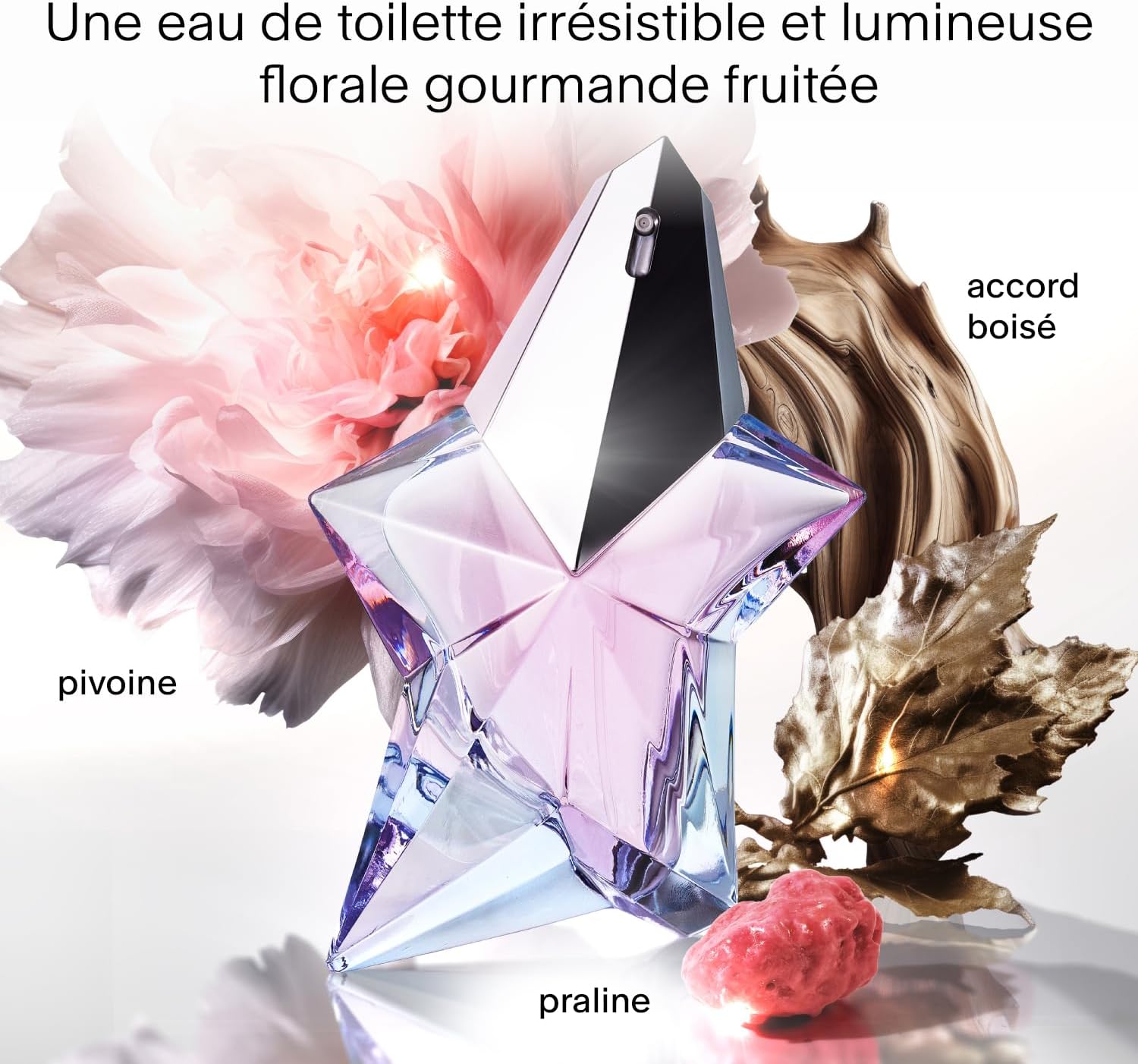 Detalle 2 de Mugler Angel Eau de Toilette – parfum pour femme floral gourmand fruité