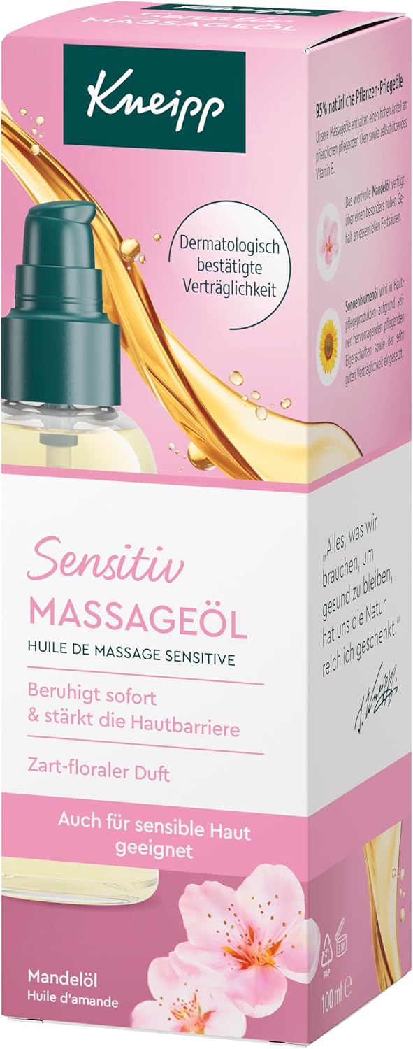 Thumbnail 1 de Kneipp Olio per massaggi sensistivi con olio di mandorle e pelli sensibili, 100 ml