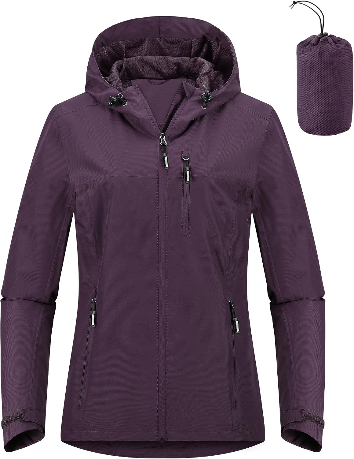 Thumbnail 6 de Outdoor Ventures Packable Rain Jacket Women – Lightweight, Waterproof Hooded Raincoat for Cycling