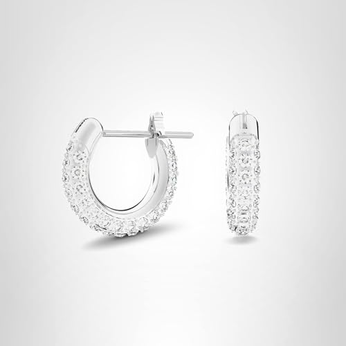 Thumbnail 5 de Swarovski Women's Stone Hoop Earrings with Rhodium Plating