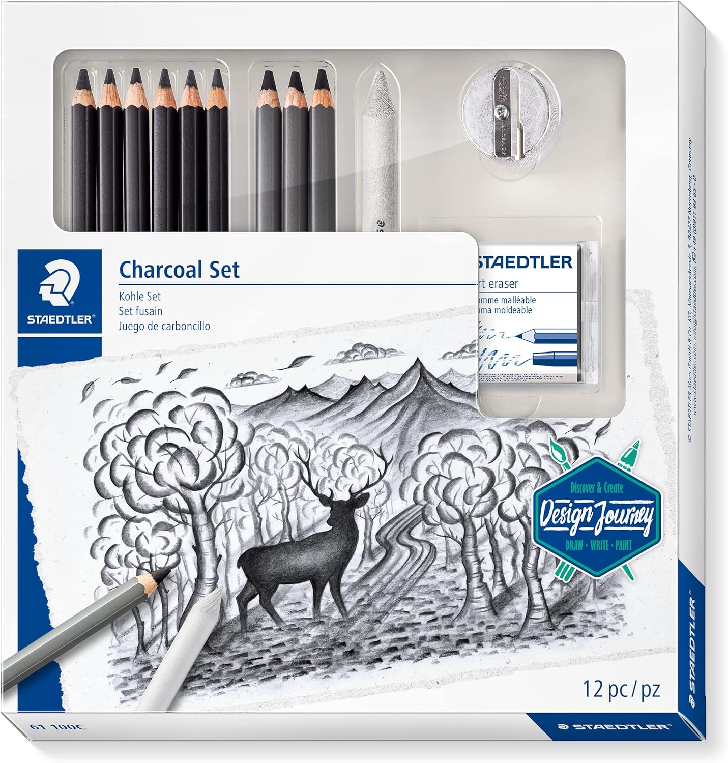 Detalle de STAEDTLER 61 100C Juego de Carbón