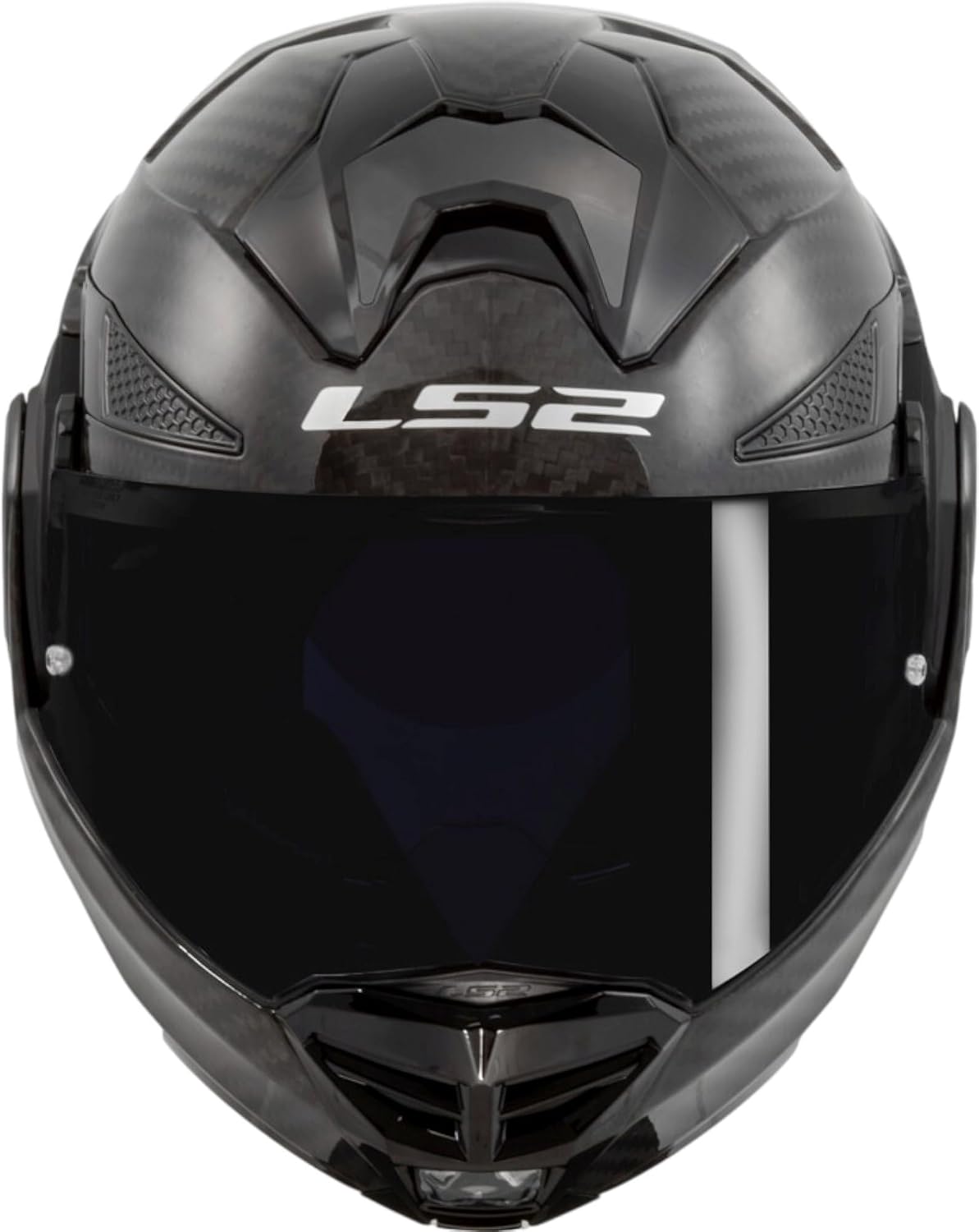Detalle 2 de LS2 ADVANT X CARBON Modulare – casco moto in fibra di carbonio gloss carbon, taglia M