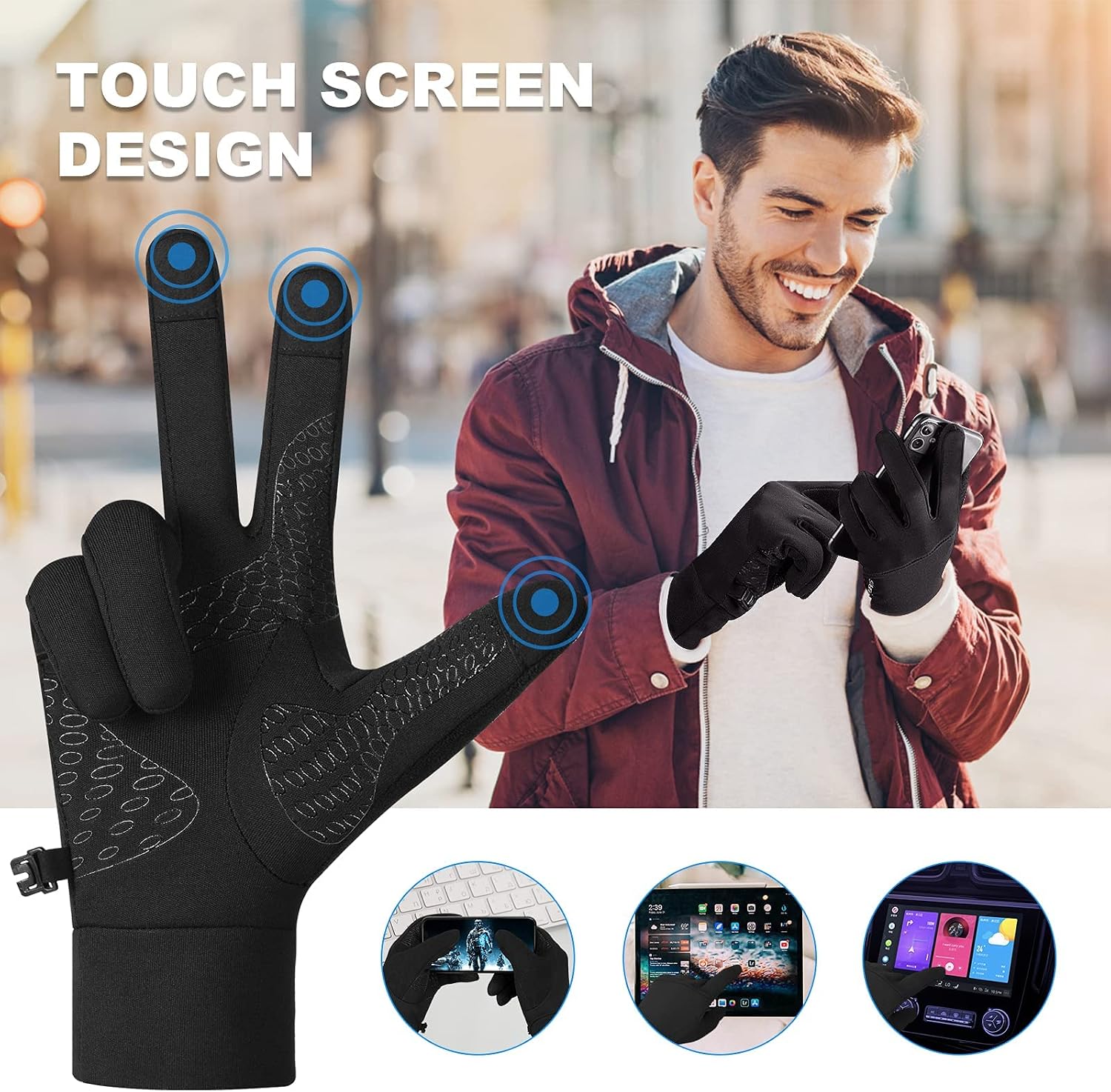 Thumbnail 2 de Lapulas Touch Screen Cycling Gloves