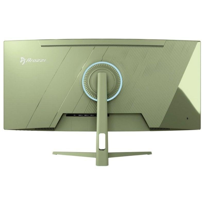 Detalle 2 de Arozzi Nova Curved 34" UltraWide QHD 165Hz VA y 1ms, monitor gaming verde