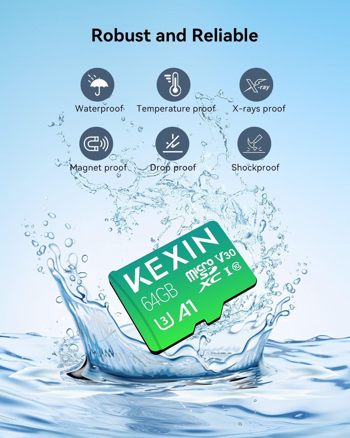 Thumbnail 6 de KEXIN Micro SD 64 GB scheda memoria