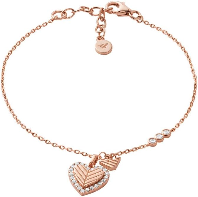 Thumbnail 4 de Bracelet Emporio Armani en argent 925 doré rose, fermoir à mousqueton