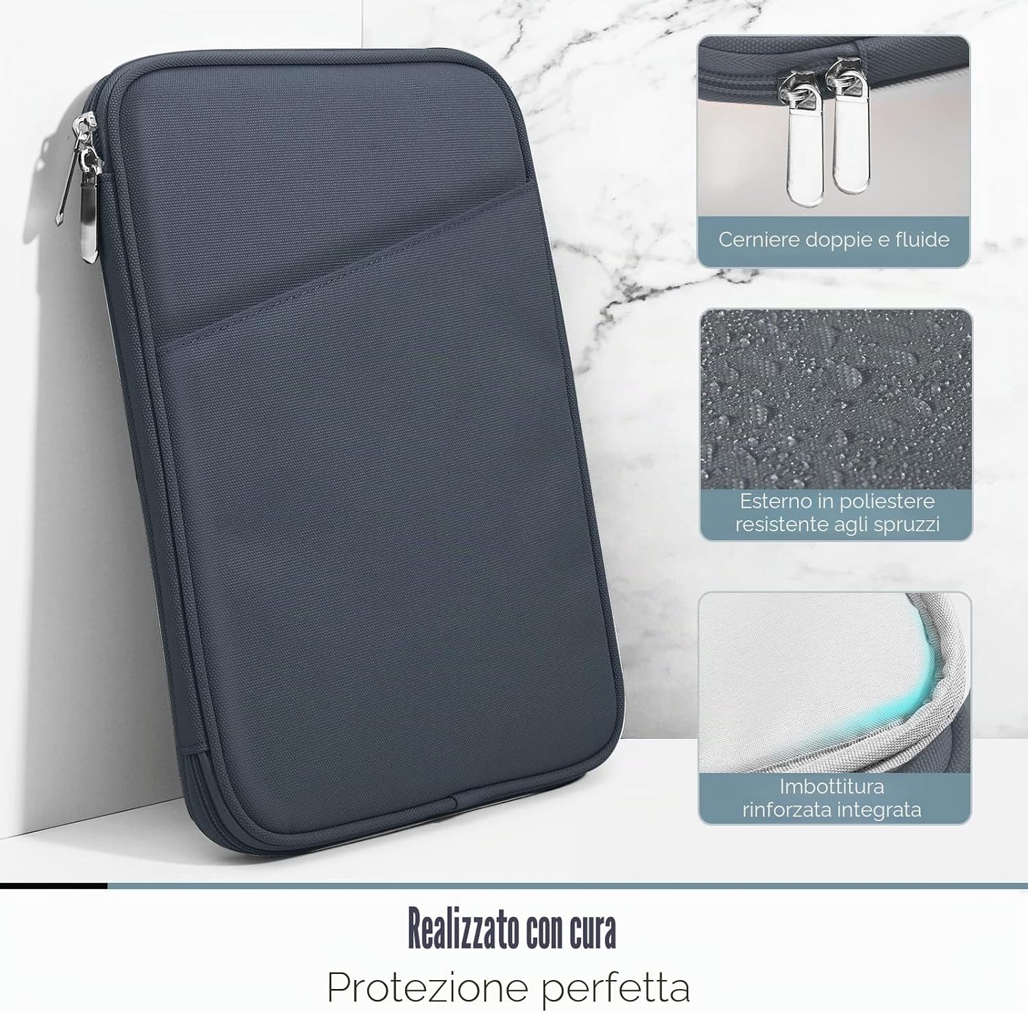 Detalle de TiMOVO 9-11" Custodia per Tablet: protezione e organizzazione per iPad 11" A16 2025 e altri 9-11