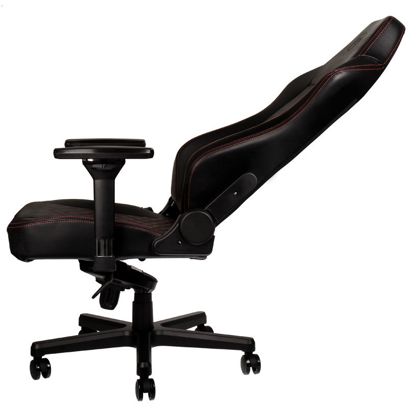 Thumbnail 1 de noblechairs HERO Cuero PU Silla Gaming Negra/Roja con soporte lumbar ajustable
