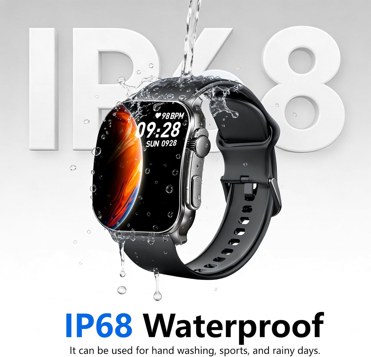 Thumbnail 5 de Smart Watch with 2.01-inch AMOLED Curved Display: 120+ Sports Modes, 24/7 Health Monitoring, IP68