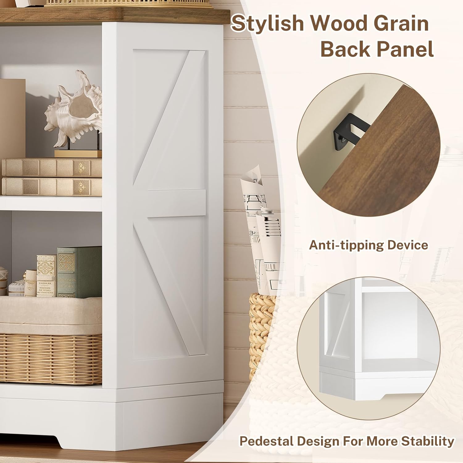 Detalle 2 de TEENFON Cube Storage Bookshelf, 5-Cube
