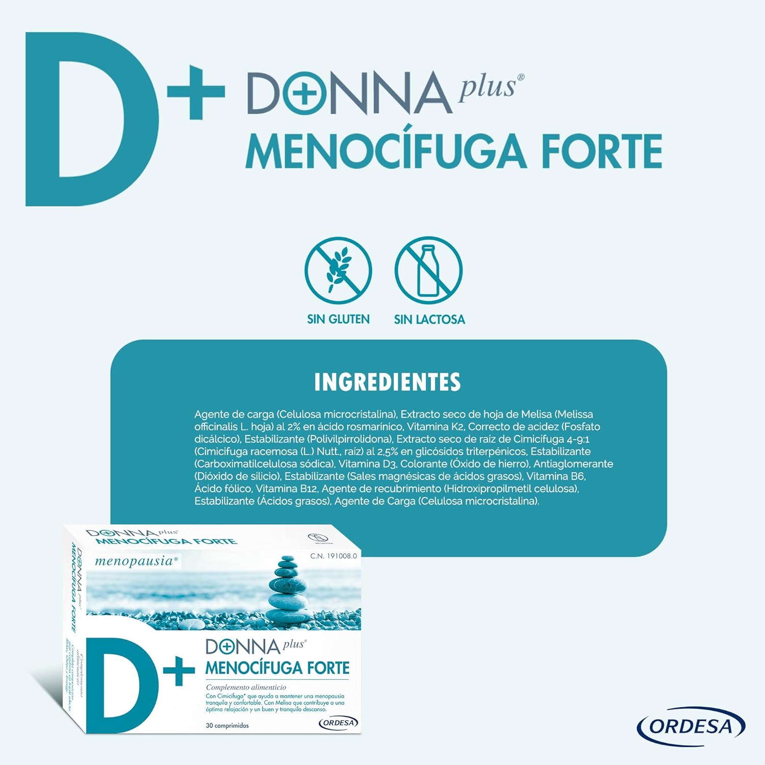 Thumbnail 5 de DONNAplus Menocífuga Forte 🌸 | 30 comprimidos para la menopausia