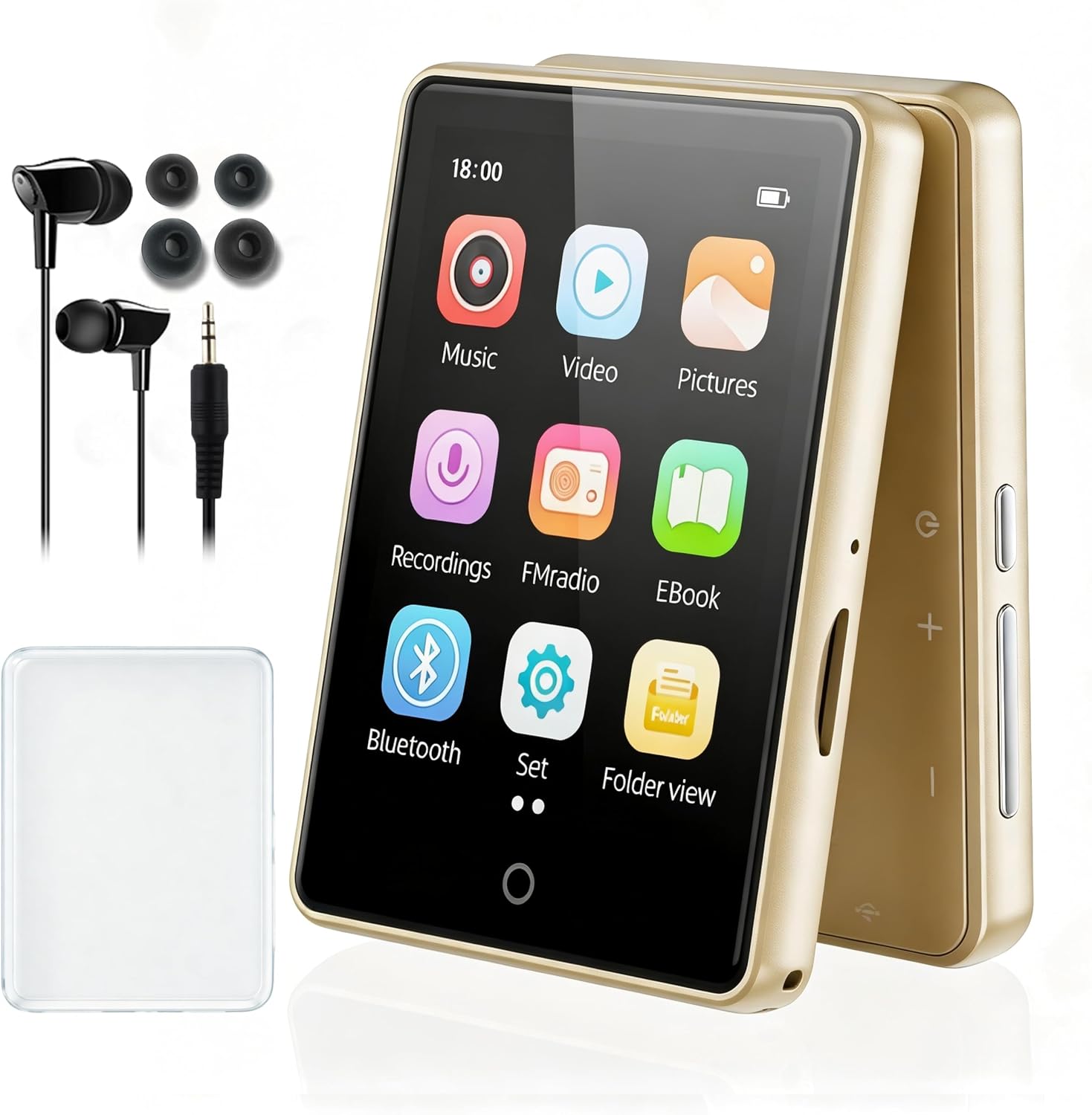 Detalle de PINHUI M7-32-GL MP3-speler, 32 GB, Bluetooth 5.3 en 2,8-inch touchscreen