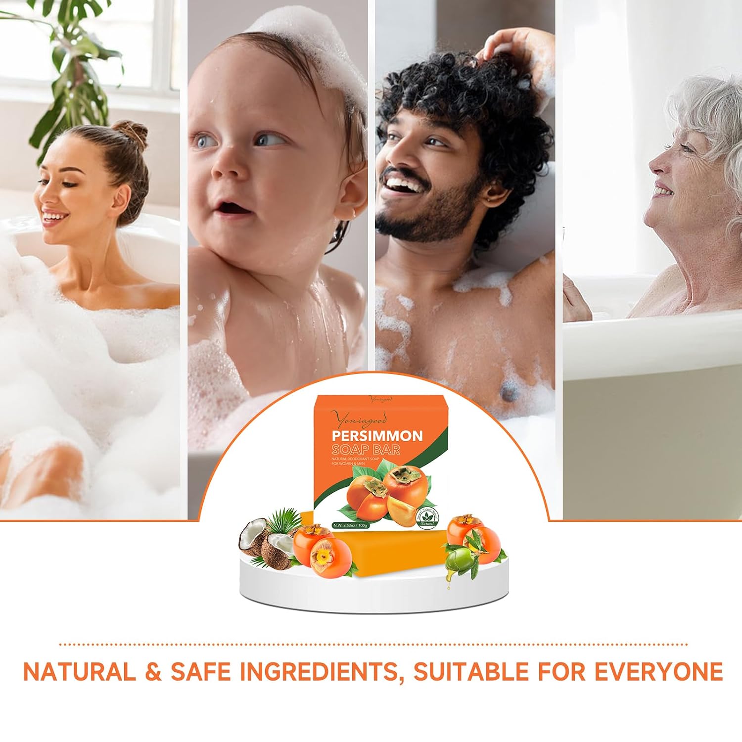 Thumbnail 5 de yoniaGOOD Persimmon Deodorant Soap Bar 3 PCS