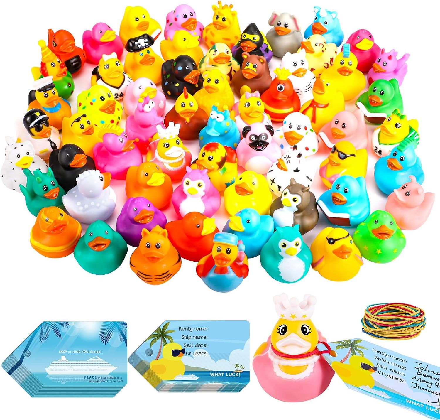 Detalle de 100Pcs Cruise Ducks Tag Kit 🦆