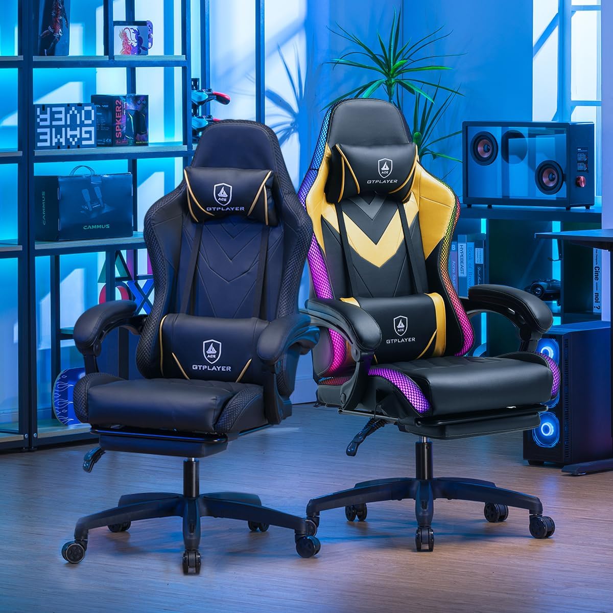 Detalle 2 de GTPLAYER Silla Gaming Ergonómica con Masajeador