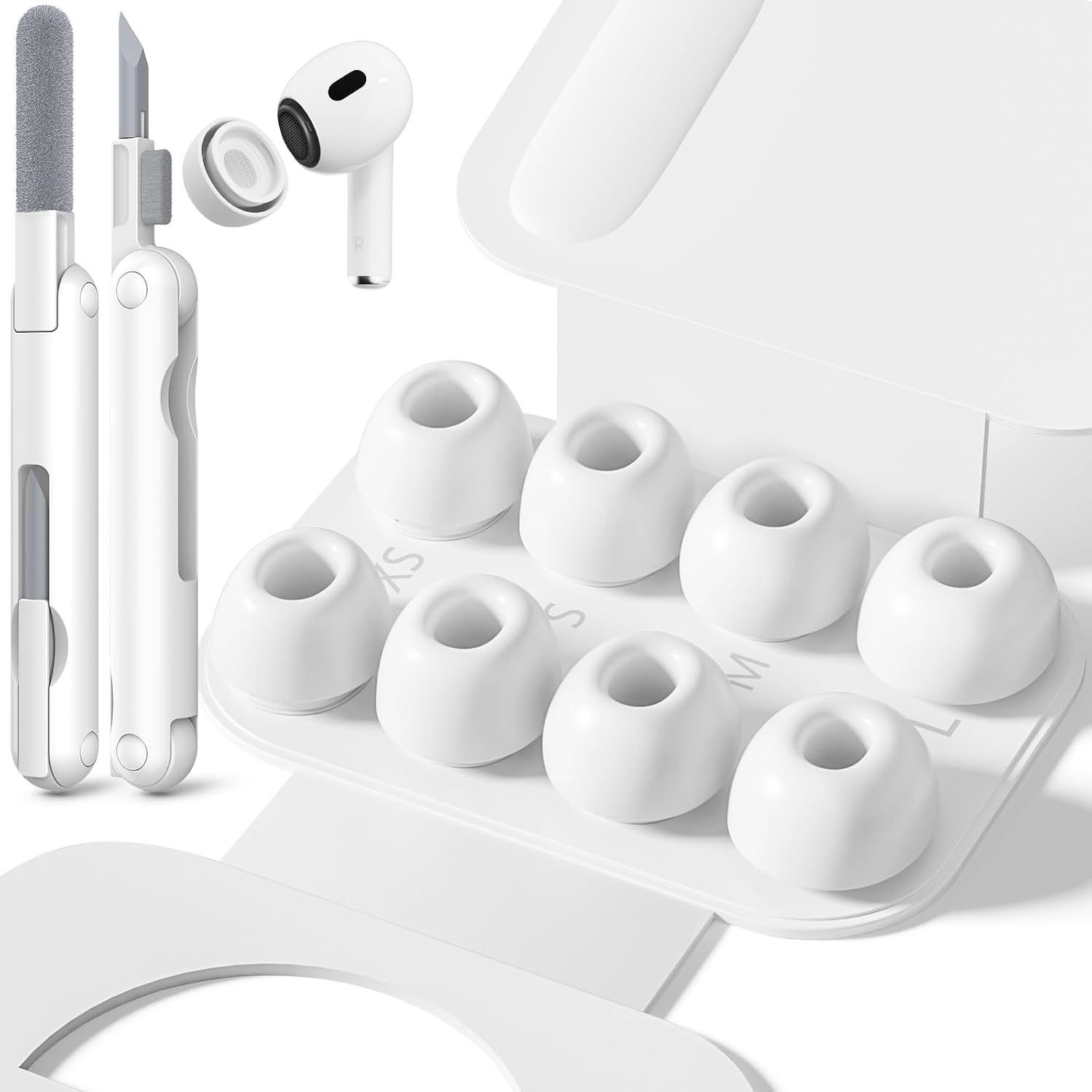 Detalle de AirPods Pro ear tips replacement set, 4 sizes